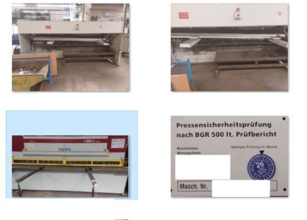 Tafelschere 4m - 3700 x 1950 x 2100 mm