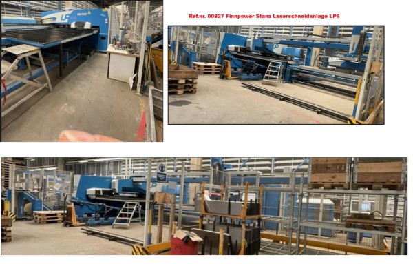 Produktionslinie Finnpower Produktionslinie LP6 Stanzlaser + SG6 Stanze + Night Train automatisches